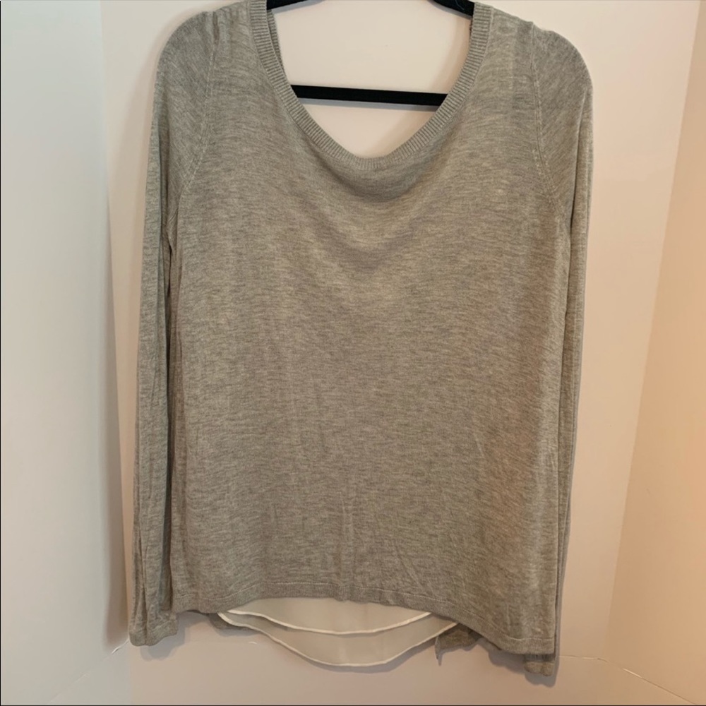Express- Light Gray Top Size Large - image 2